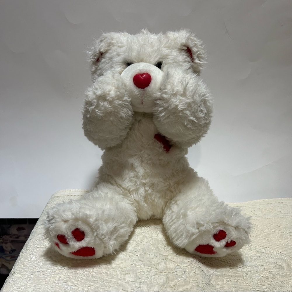 Build-A-Bear Workshop 2002 Kisses Fur You Magnetic Paws Teddy